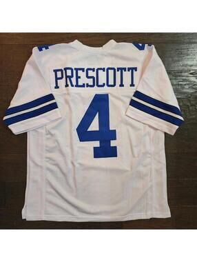 Dak Prescott #4 Dallas Cowboys white jersey Size XL
